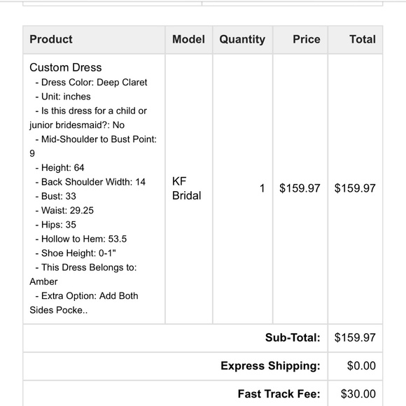 KF bridal bridesmaid dress - Picture 8 of 8